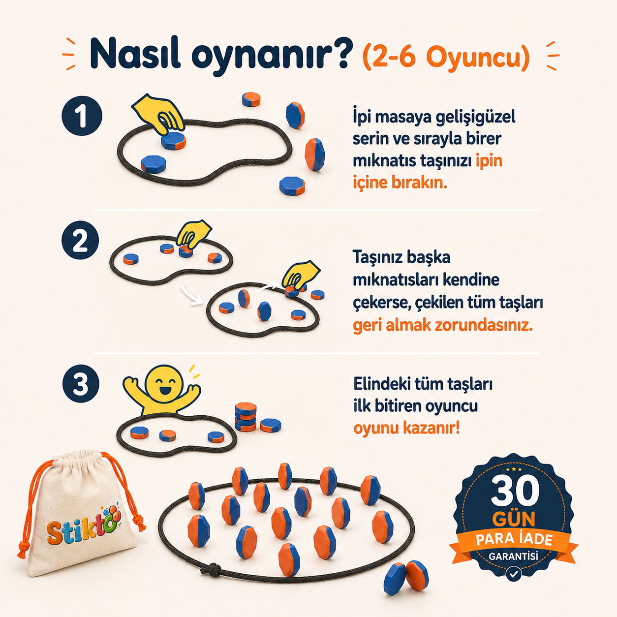 Stikto Manyetik Strateji Oyunu