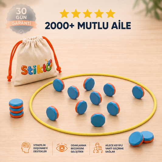 Stikto Manyetik  – 20 Parça Mıknatıslı Aile ve Zeka Oyunu